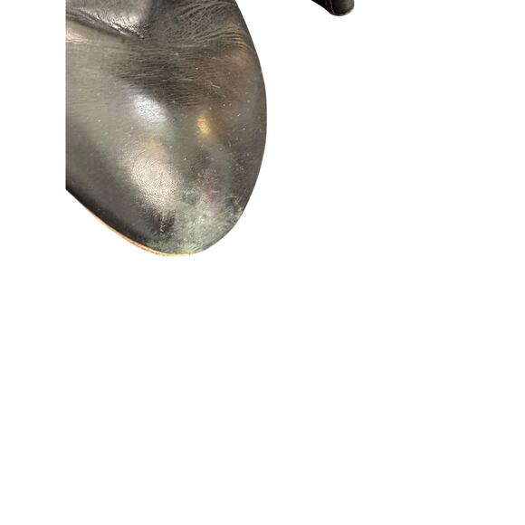 Frye Missy Short Boots Basic Classic Black Leather Wedge Almond Toe Size 10 - Picture 3 of 11